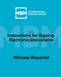 MBM Electronic Signatures - Witness